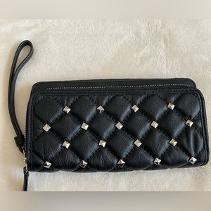 Coach large leather wristlet